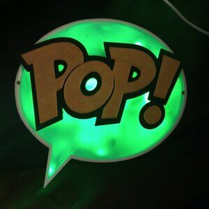 3D Printed Funko Pop RGB LED 7-Inch Lamp Sign With Remote Control high relief